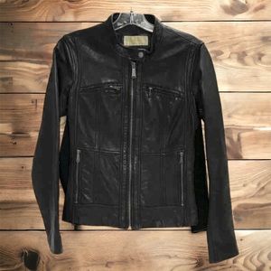 Michael Kors Leather Moto Jacket